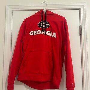 Champion Red and Black Hoodie